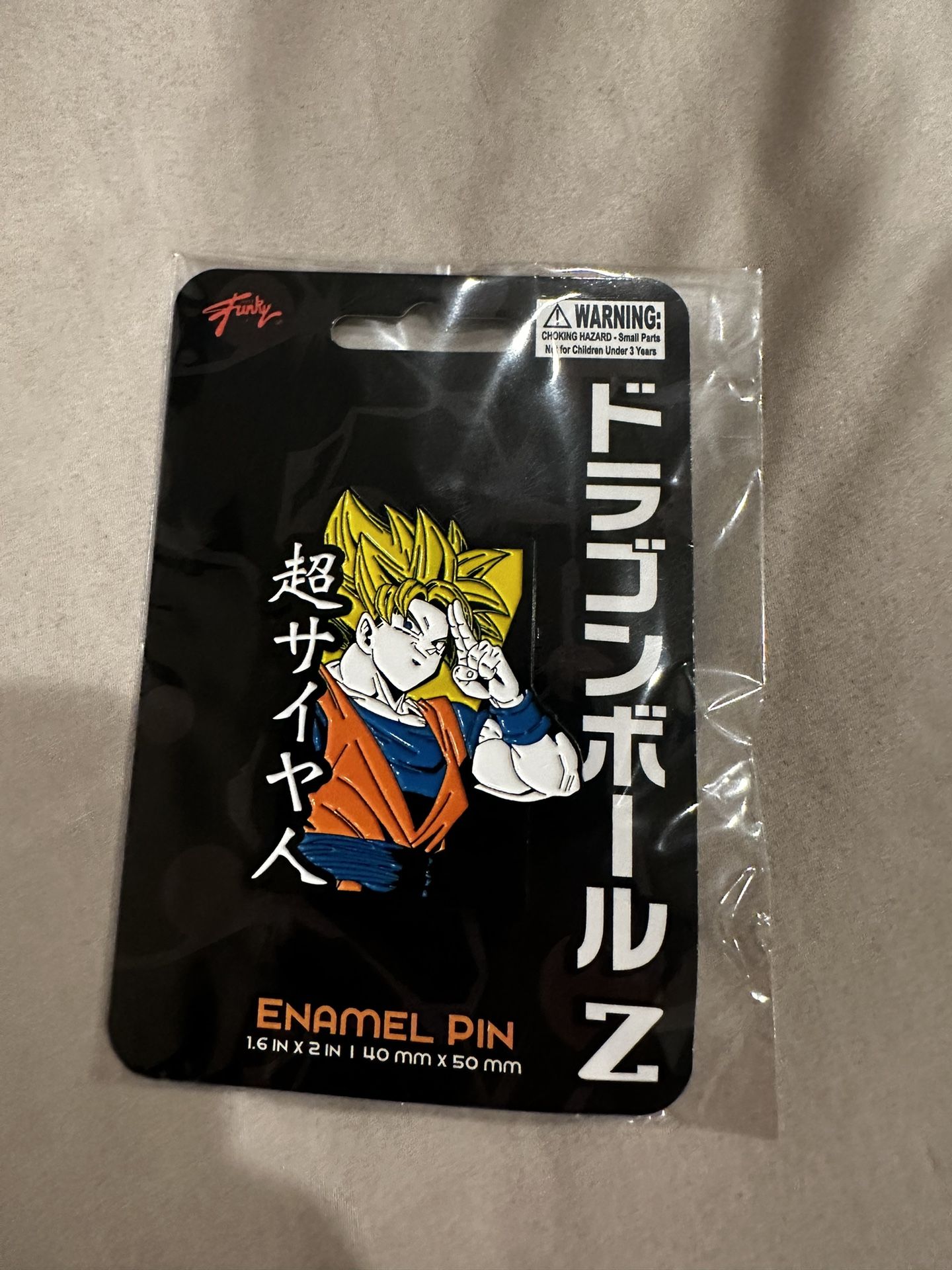 2024 Sdcc Comic Con Super Saiyan Goku Enamel Pin Japan Exclusive , Rare Collectible , Dragon Ball Z, Limited Edition New