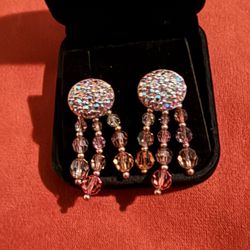 SWAROVSKI💥RARE FINDINGS~VINTAGE💥Jewelers Collection Pierced Earrings 