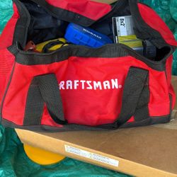 Craftsman Bag With Miscellaneous Items 