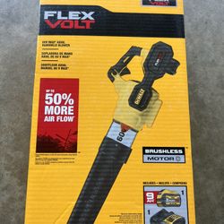 DEWALT FLEXVOLT 60V MAX 125 MPH 600 CFM Brushless Cordless Battery Powered Blower Kit with (1) FLEXVOLT 3 Ah Battery & Charger