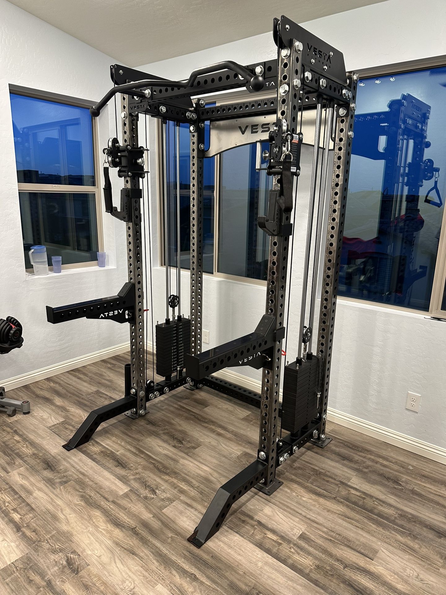 Vesta Fitness PRO SERIES 2-1 Ultimate Half Rack Functional Trainer/Gym Equipment/ Home Gym/ Fitness/ FREE DELIVERY 🚚 