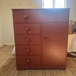 Reddish Wood Dresser 