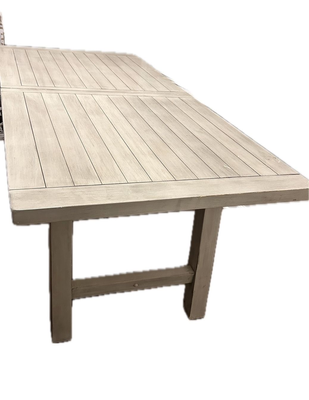 Large White Finish Folding Dining Room Table