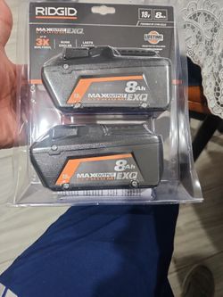 Ridgid 18v Batteries 8.0Ah 