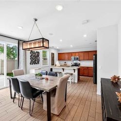 Moving Sale- Upscale Modern Dinning Table Chairs Included 