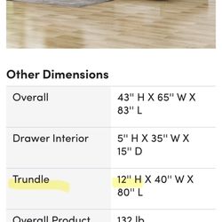 Trundle Bed (only Trundle)