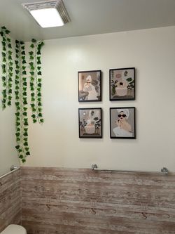 Bathroom decor (frames&pic)