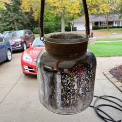 Glass Hanging Decor, New, / Lights Up