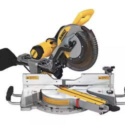 DEWALT 15 Amp Corded 12 in. Double Bevel Sliding Compound Miter Saw, Blade Wrench and Material Clamp