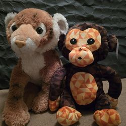 2 Medium Stuffed Animals