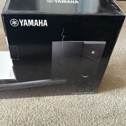 YAMAHA - True X BAR 50A Sound Bar with Dolby Atmos, Wireless Subwoofer, Black