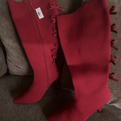Torrid red boots 9.5 new 