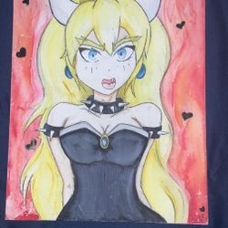 Princess Peach Bowser Painting 