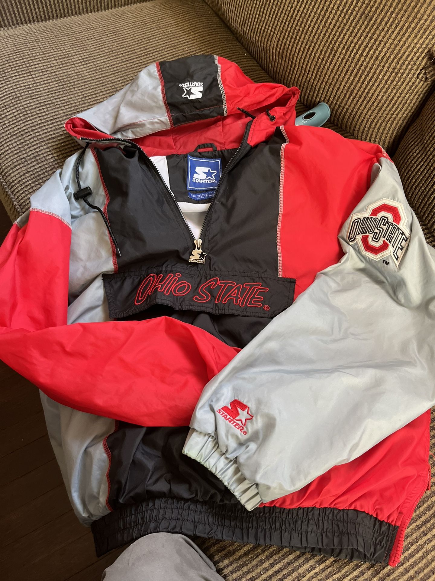 90s Vintage STARTER 1/4 Zip Windbreaker Pull Over( Hard To Find)