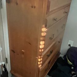 Wood Dresser 5 Drawer