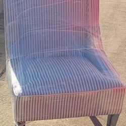 Art Deco Pin Striped Chairs 