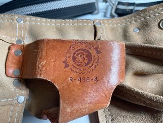 Vintage ROOSTER brand suede tool belt