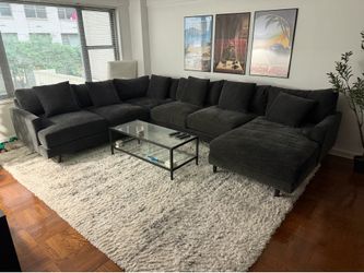 Macy’s Dark Grey 4 Pc Sectional Couch