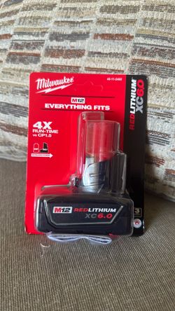 M12 Milwaukee battery 6.0