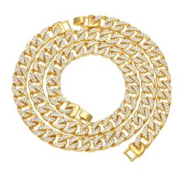 New 18 k yellow gold Cuban iced out chain and bracelet