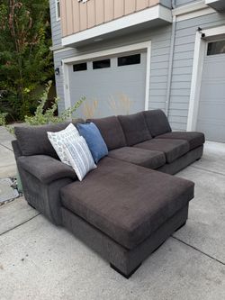 Gray Sectional Sofa/Couch - Delivery Available