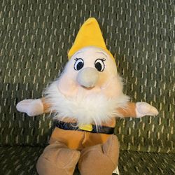 Beanbag Walt Disney Snow White, seven dwarf happy