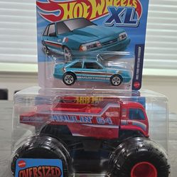 Hotwheels 92 Ford Mustang Foxbody & Haulin 64  Brand New
