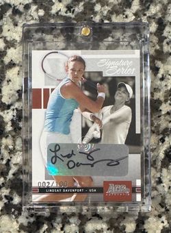 Lindsay Davenport Ace Authentic Signature Series Auto /100