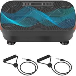 🥨Vibration Plate Machine with Resistance Bands - 99 Speed Levels, 450LBS Capacity, Remote Control , Full Body Workout for Weight Loss & Lymphatic Dra