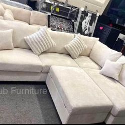 Cream Beige Sofa Couch 