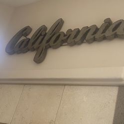 California Metal Sign 4 1/2 Ft 
