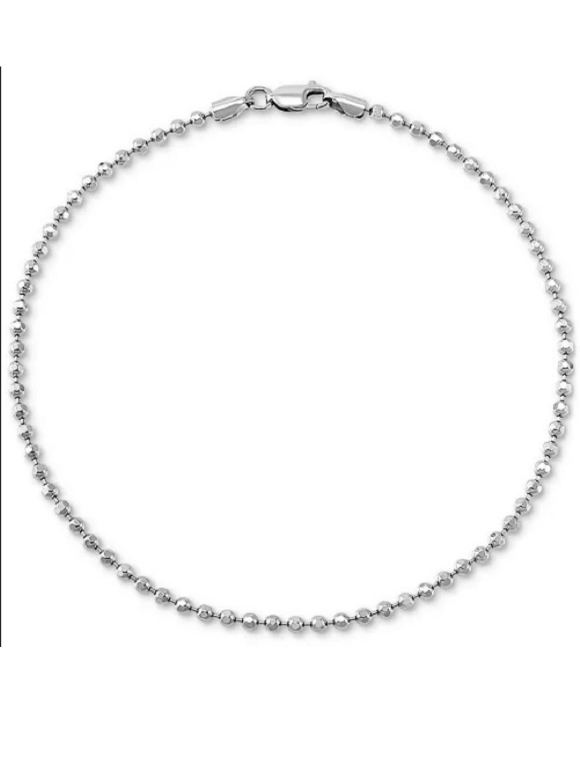 Giant Bernini Silver Anklet