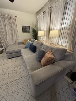 Delano Gray Sectional Couch