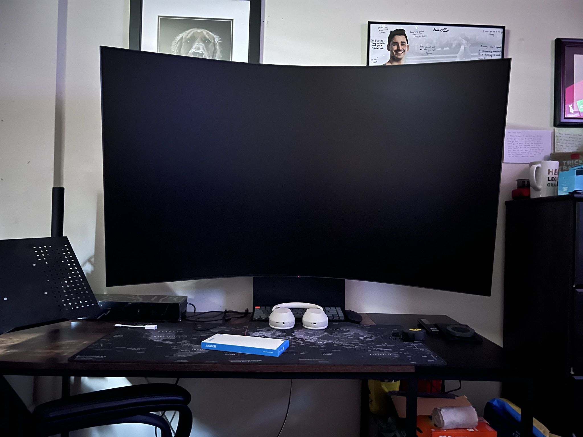 Samsung - Odyssey Ark 55” LED Curved 4K UHD Gaming Monitor - Black 
