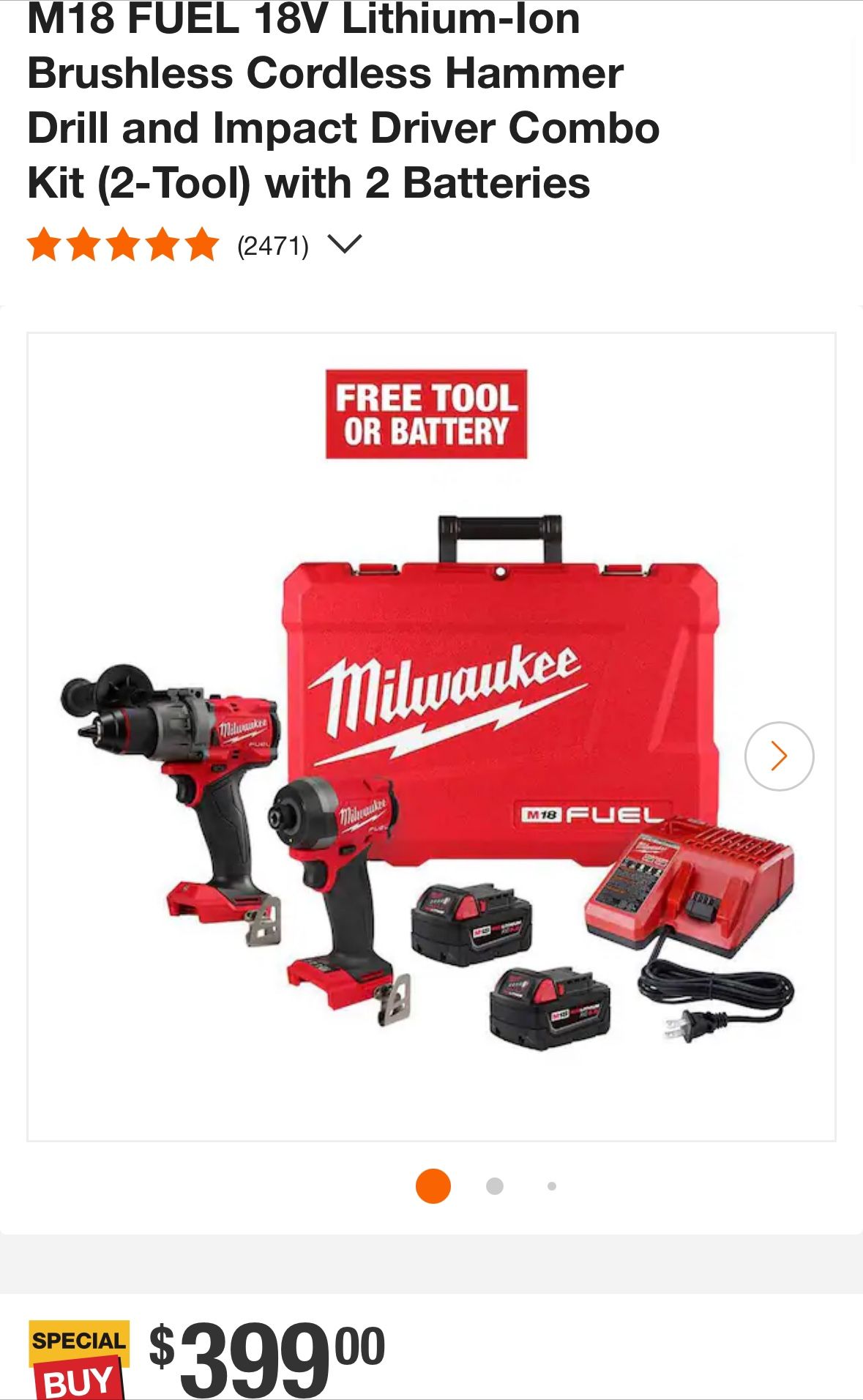 Hammer Drill and Impact Driver Combo Kit