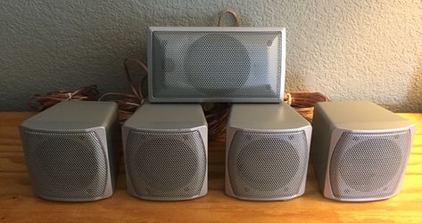 4 Small Speakers with Subwoofer
