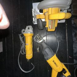 DEWALT Tool Set – NEW Display Sawzall + NEW Grinder + Circular Saw (All Corded)