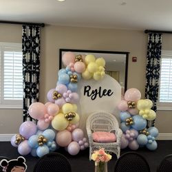 Backdrops, Balloons, Baby