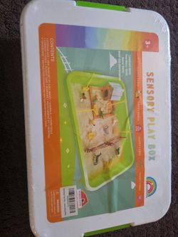 Sensory Play Box Happy Farm (real sand)  STEM
