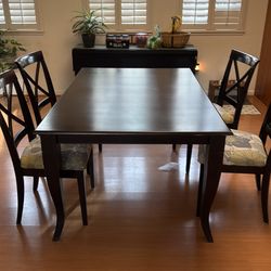 Dining table with chairs