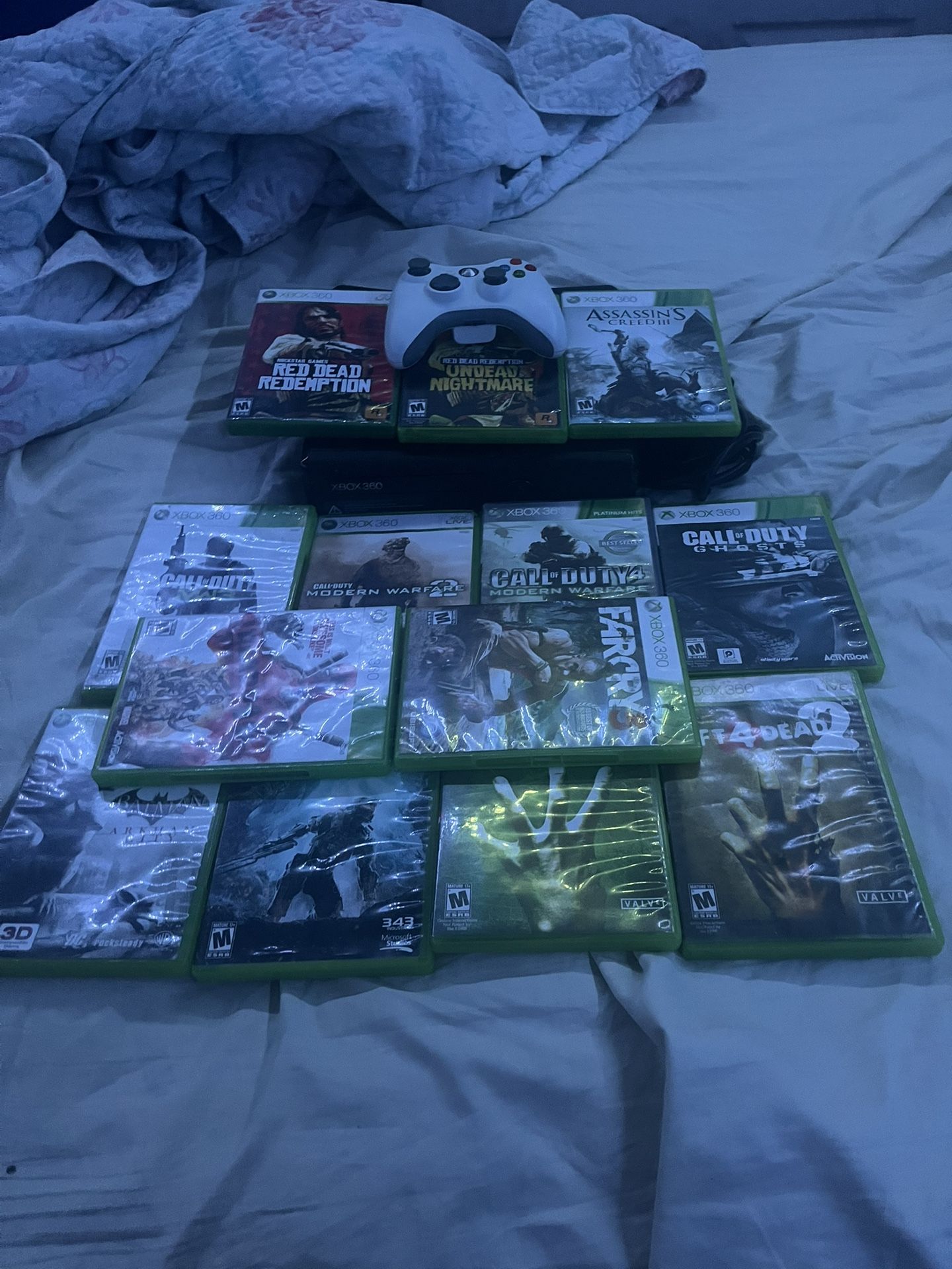 Xbox 360 Silm With 13 Games