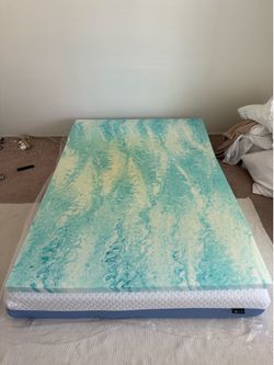 Full size mattress and 2 inch memory foam topper