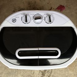 Portable Washing Machine ,Twin Tub Washer Mini Compact Laundry Machine with Drain Like NEW