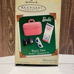 Hallmark Keepsake BARBIE ROAD TRIP Mini Ornament Set