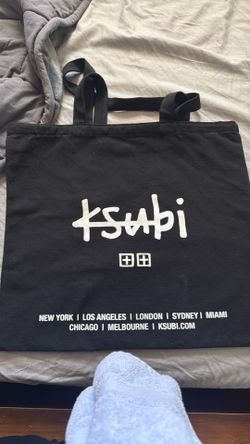 Ksubi Black Canvas Tote Bag