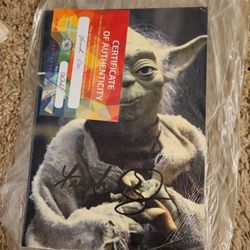 Frank Oz Yoda Signed Photo