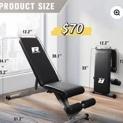 😀 RitFit  Adjustable Foldable Weight Bench
