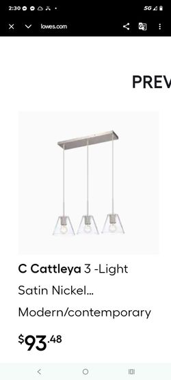 Cattleya 3 light pendant chandelier