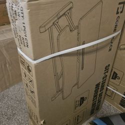 32 in W Core Place Adjustable Height Sit Stand 2 Level Desktop Station Black