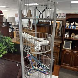 3 Tier Wire Basket Rack